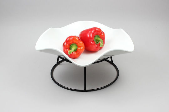 Culinaro Marbella 3d Stand De Prezentare Pentru Bufet Boluri Platouri Metal Negru Cu Strat Antiderapant Din Pvc D25/d21xh10cm