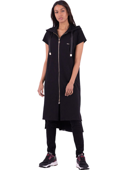 Women's Sweatshirt Cardigan Black