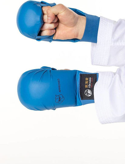 Tokaido Junior WKF Approved Karate Gloves Blue
