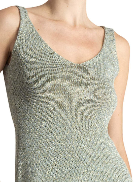 Women's Sleeveless Blouse Gold
