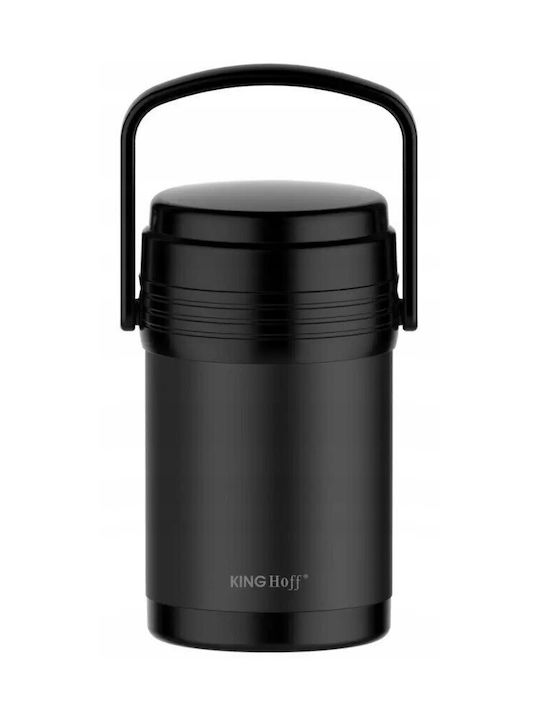 Cutie De Prânz Inox Termos Neagră 1.5lt