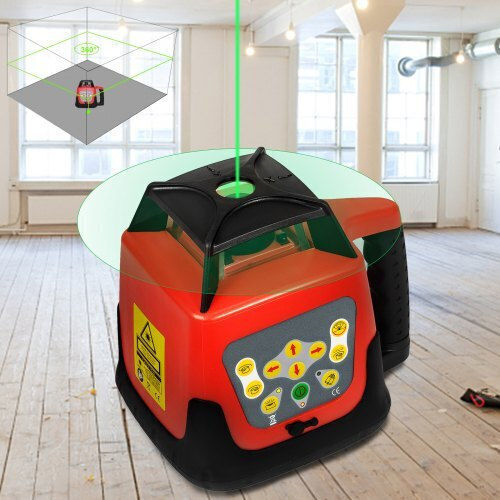 Vevor Selbstnivellierend Rotierend Laser-Wasserwaage Grüner Strahl