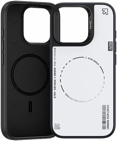 Benks Back Cover Plastic / Silicone White (iPhone 16 Pro)