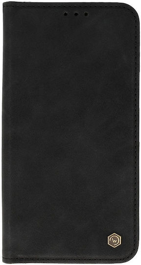 Wonder Back Cover Synthetic Leather / Silicone Black (Samsung Galaxy M35 5G)