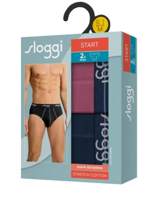 Start Midi Ανδρικά Σλιπ Μωβ 2Pack