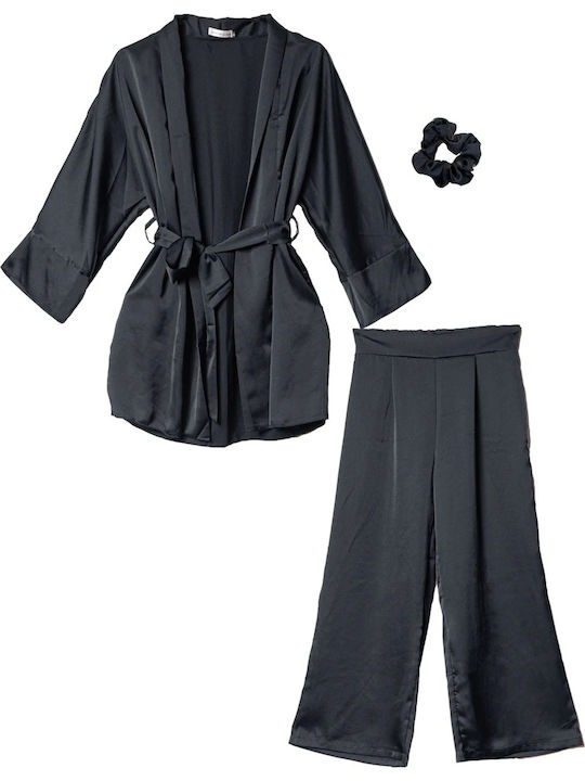 Women's Black Set with Trousers