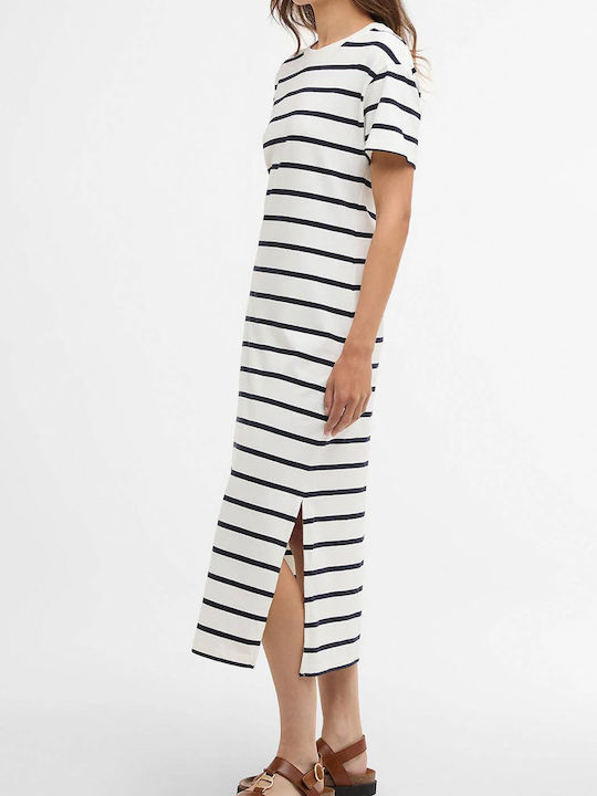 Midi Φόρεμα Navy/cloud Stripe