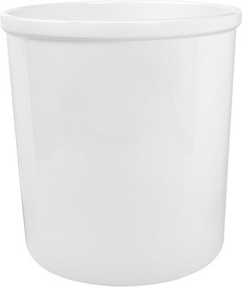 Set 2 Silicone Lids 17cm Crock Jar White Grey