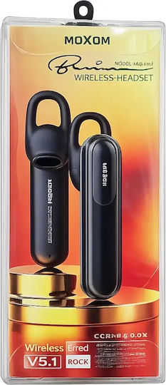 Moxom MX-WL37 In-ear Bluetooth Handsfree Ακουστικό Μαύρο