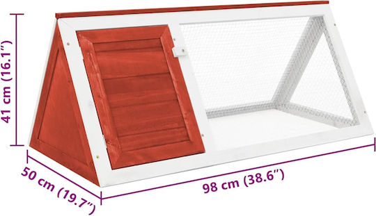 vidaXL 170854 Клетка за Домашни Животни 98брx50брx41брсм.