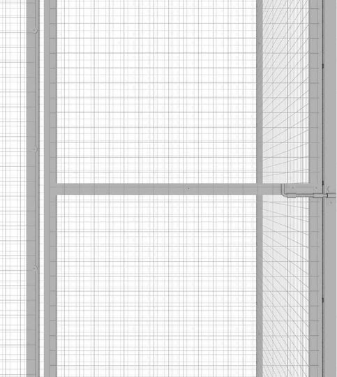 vidaXL 146360 Клетка за котки от Галванизирана Стомана 3x1,5x2,5m 300брx150брx250брсм.