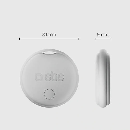 SBS Apple Find My & Google Find Hub Λευκό