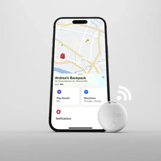 SBS Apple Find My & Google Find Hub Λευκό