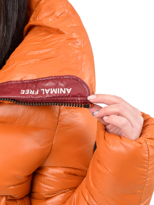 'isla' Women's Puffer Jacket for Winter Fox Brown