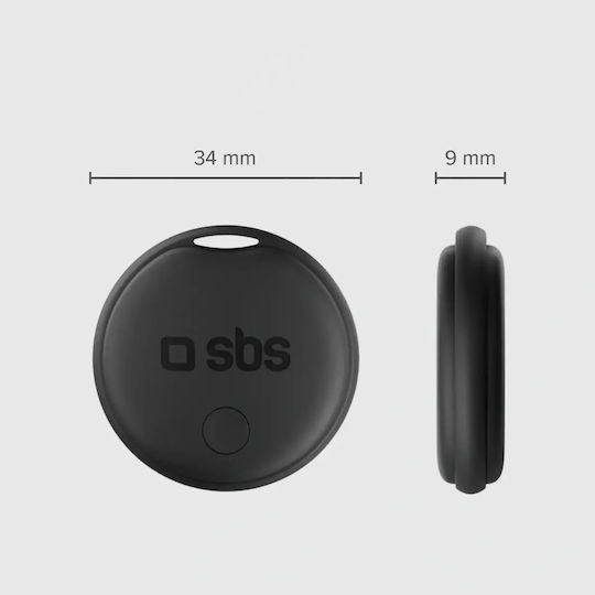 SBS Apple Find My & Google Find Hub Schwarz 2 Stück