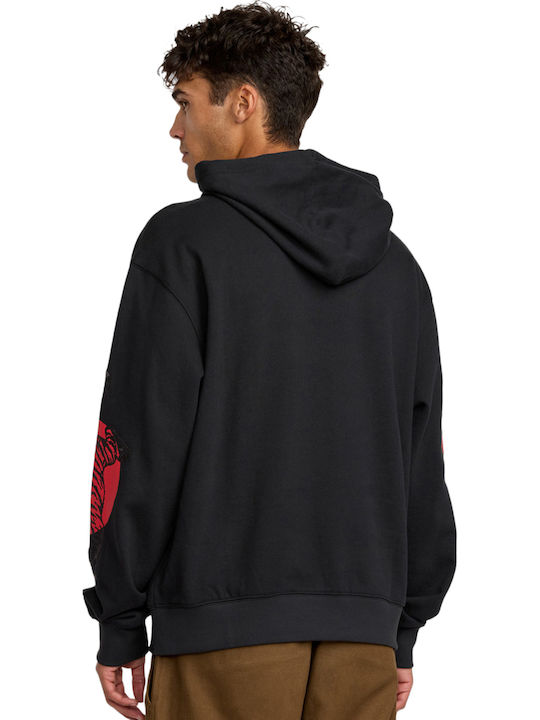 Rvb Rvca Schwarz Sweatshirt mit Kapuze