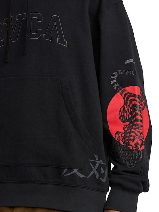 Rvb Rvca Schwarz Sweatshirt mit Kapuze