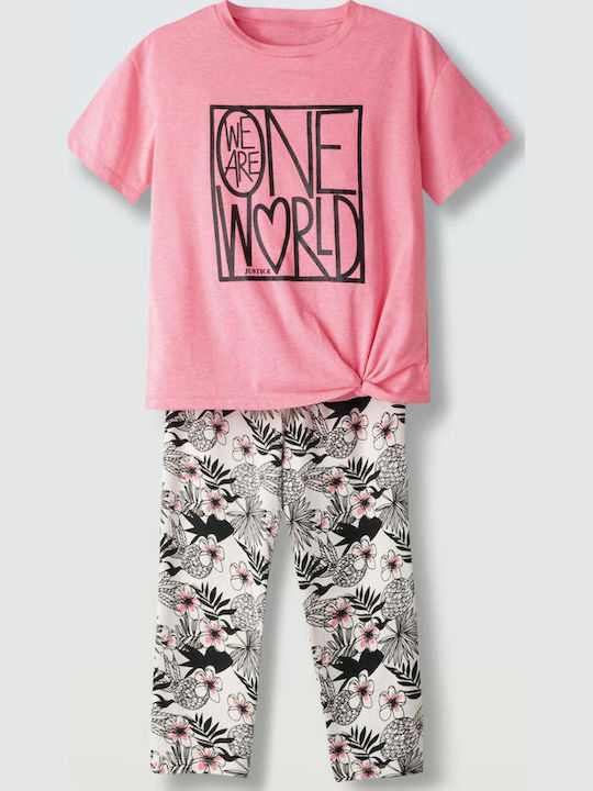 Kids Set with Leggings Summer 2pcs Fuchsia