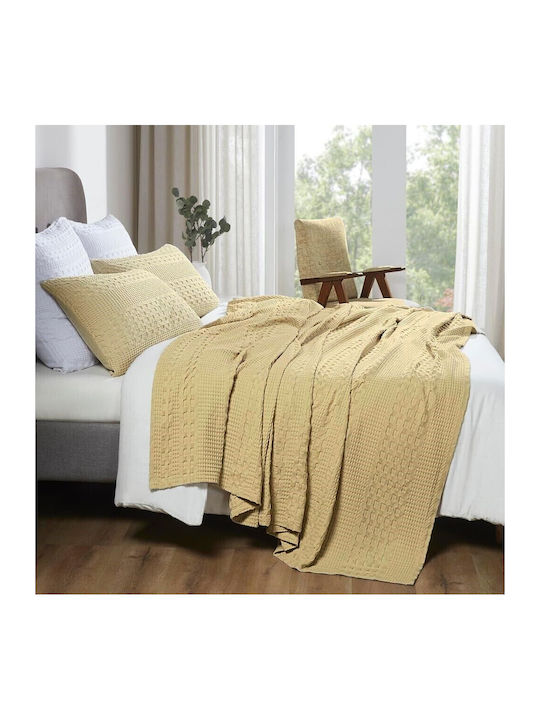 Kotonia Home Шалтета Двойно Памучно Капучино 220x240см