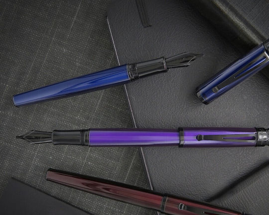 Retro 51 Writing Pen Fine Blue made of Steel with Blue Ink
