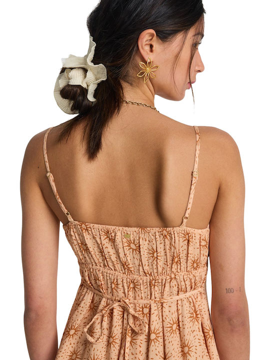 Summer Mini Dress Light Peach