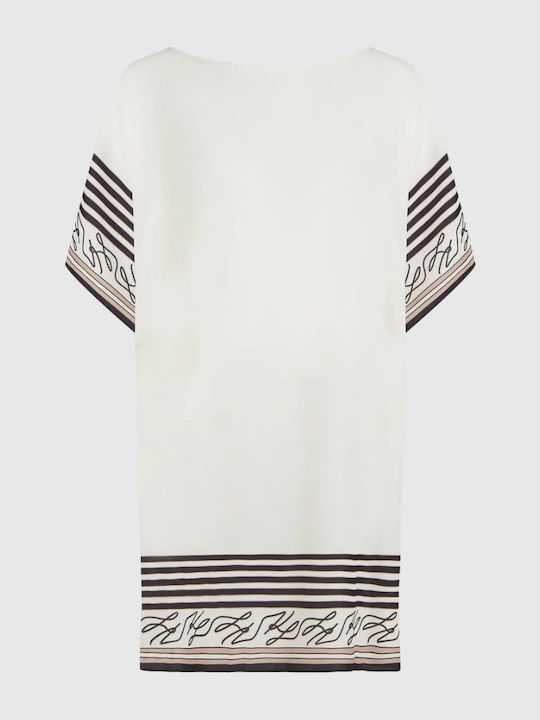 Karl Lagerfeld Caftan De Plajă Pentru Femei Ecru