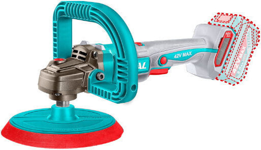 Total Αλοιφαδόρος Brushless 42V 1x2Ah με Ταχύτητα 400-2500rpm & Ρύθμιση Στροφών