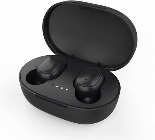 Blue Star TX2 In-ear Bluetooth Handsfree Ακουστικά με Θήκη Φόρτισης Μαύρα