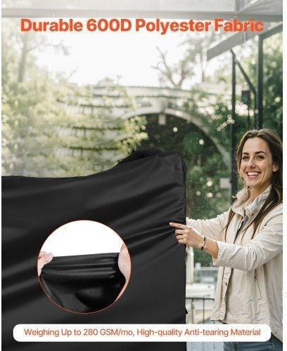 Vevor Κάλυμμα Ψησταριάς 59 Ίντσες Καλύμματα Bbq Εξωτερικούς Χώρους Αδιάβροχο Ανθεκτικό Στο Ξεθώριασμα Στις Καιρικές Συνθήκες Πολυεστέρας 600d Βαρέως Τύπου Εύκολη Τοποθέτηση Αφαίρεση Πόρπες Ασφαλείας Μαύρο