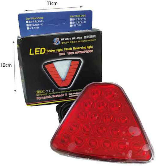 Stop Light Triangular Led 24v Waterproof Ip67 Led Brake Light Flash Reversing Light