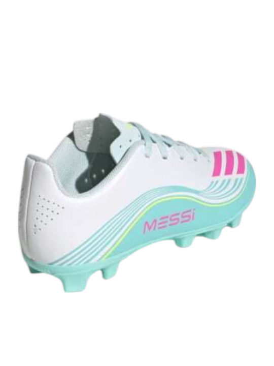 F50 Messi Club FG/MG Kids Soccer Cleats Molded White