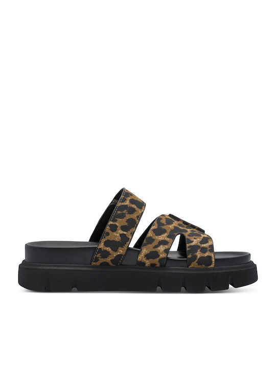 Anatomic Summer Women's Platform Slippers Style Brown