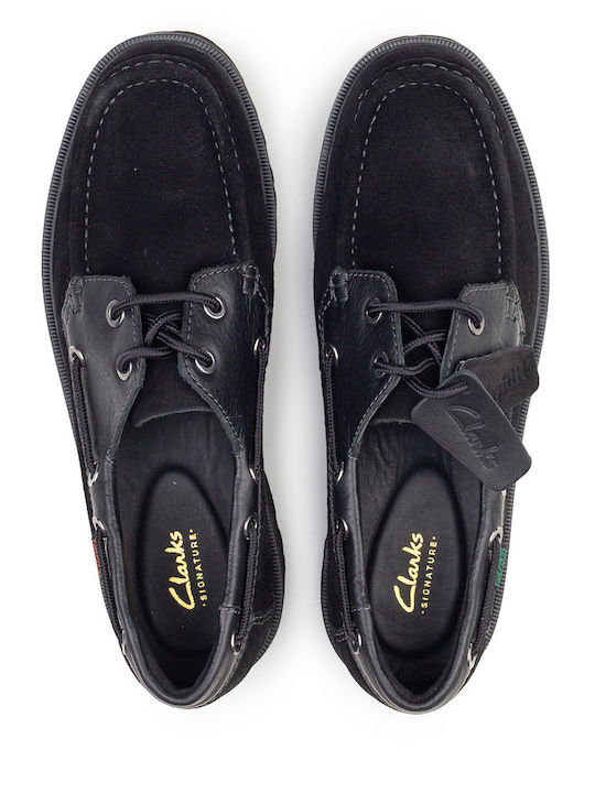 Boat Shoes Bărbătești în Culoare Neagră