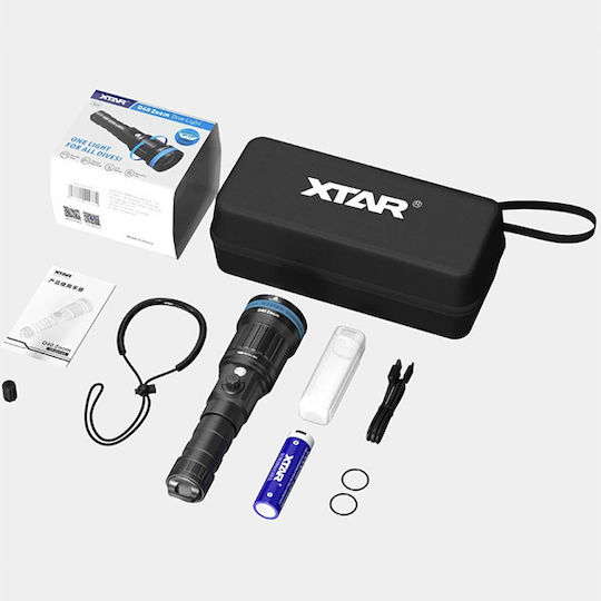 XTAR D40 Diving Safety Light Rechargeable LED with Brightness 1600 Lumen