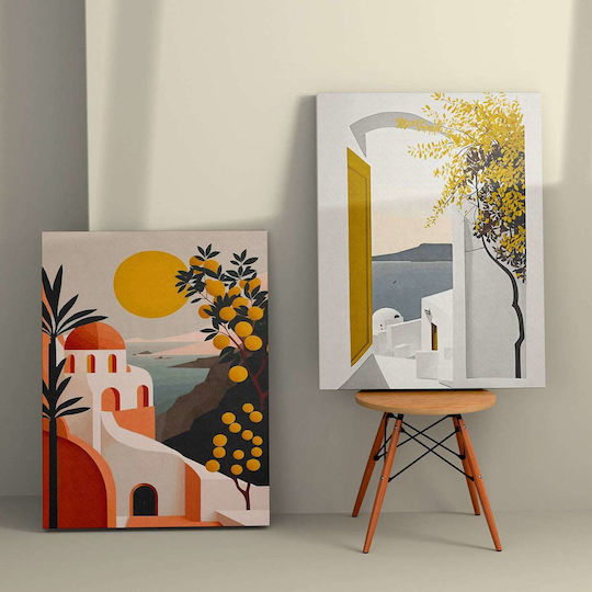 Wall Painting 2 Pieces Fb94838 Printed Canvas 50x3 Thickness X70cm X2