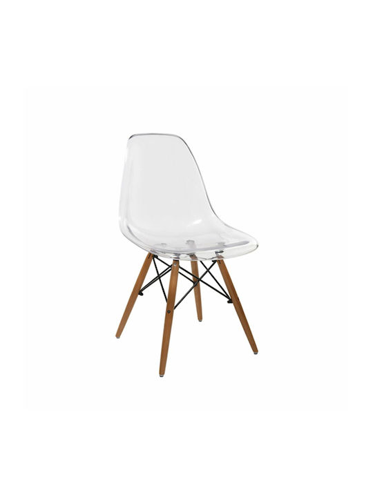Hölzernes Ess- und Küchenstuhl Transparent 45x48x E-00017421