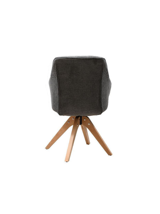Fl23 Dining Chair With Fabric Upholstery Gray 63x58x82cm