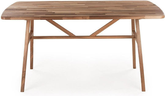 Масивна Орехова Маса Slim 150x80x74,5см (170x80x74,5см)
