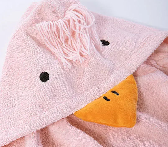 Nef-Nef Homeware Kids Bathrobe Spring Happiness Pink with Hooded