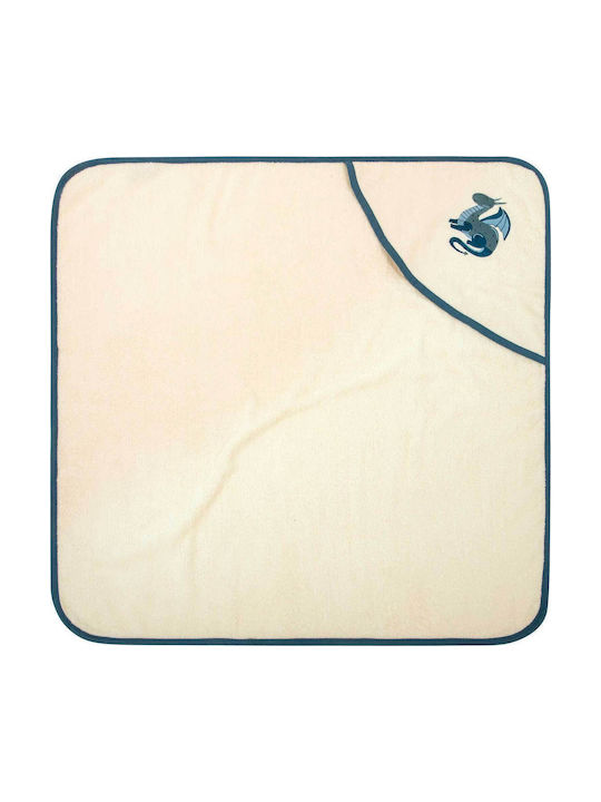 Greenwich Polo Club Baby-Badetuch mit Kapuzen Beige 80x80cm