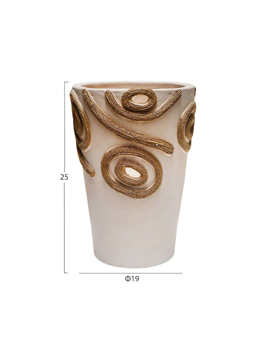Decorative Vase Ceramic Orange
