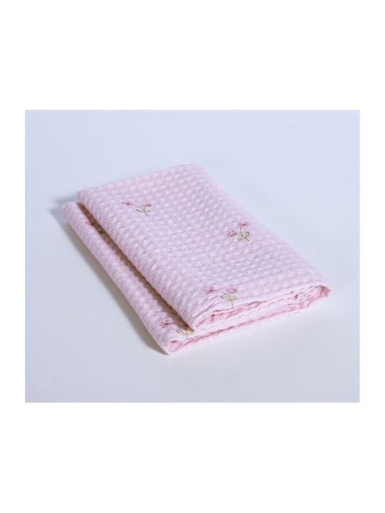 Nef-Nef Homeware Babydecke Kinderbett Cute & Sweet Waffel Flieder 110x150cm