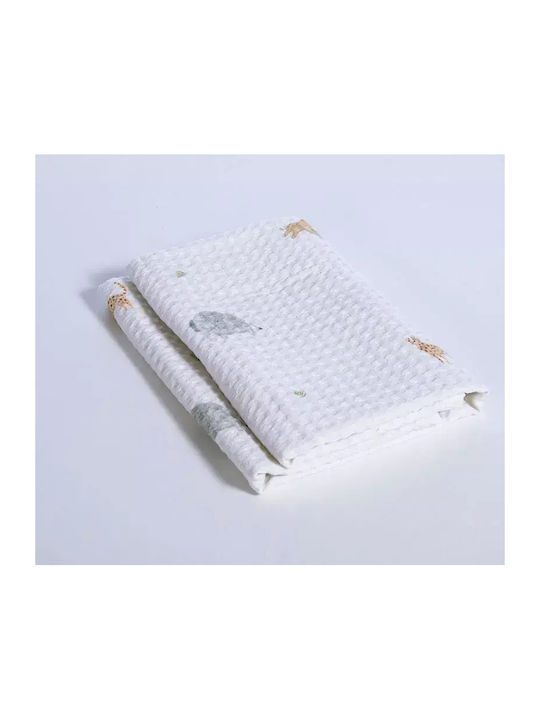 Nef-Nef Homeware Nef-Nef Homeware Babydecke Wickeltücher für Kinderzimmer Waffel Farbe Beige Länge 80cm Breite 110cm