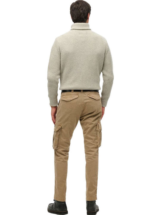 Trousers Cargo Elastic in Regular Fit Khaki