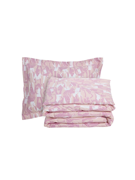 Das Home Set Kinderbettlaken Baumwoll Pink 170x260cm 3 Stück