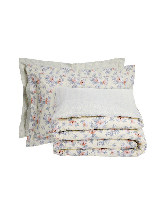 Das Home Super-Double Bed Sheets Set with Rubber Hugger 170x200+35cm 4 Pieces