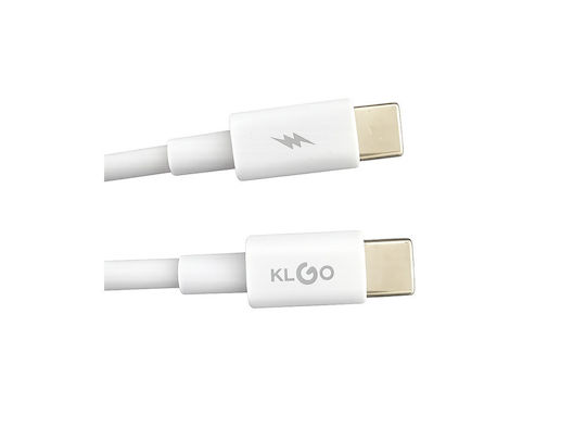 KLGO Charger with USB-A Port and USB-C Port and USB-C - USB-C Cable 35W Power Delivery White (PD-22)