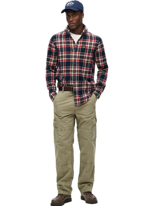 Men's Cargo Baggy Trousers Green