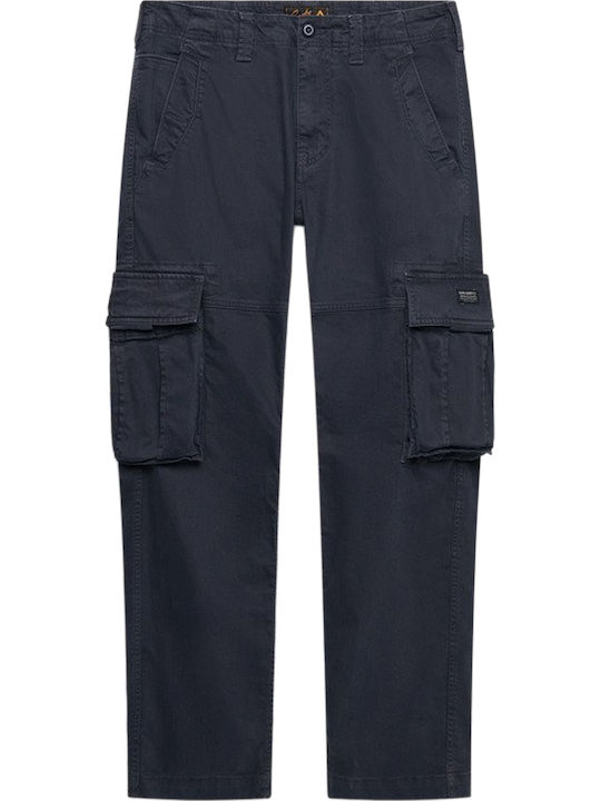 Ανδρικό Παντελόνι Cargo Ελαστικό Regular Fit French-navy