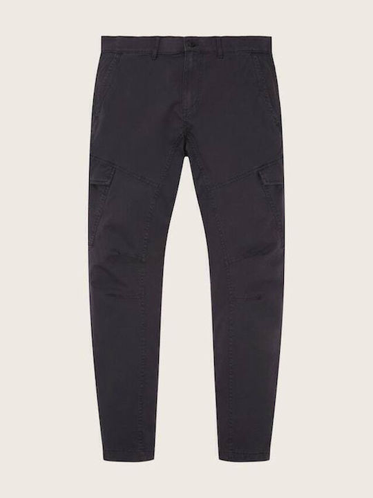 Hose Cargo Elastisch in Schlanker Passform Schwarz